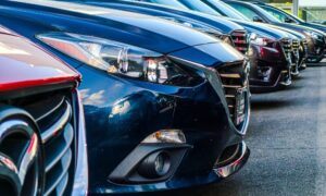 A row of cars